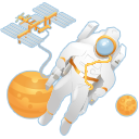 太空中的人类